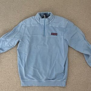 Men’s S, Vineyard Vines baby blue quarter zip